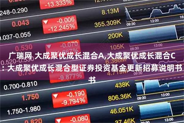 广瑞网 大成聚优成长混合A,大成聚优成长混合C: 大成聚优成长混合型证券投资基金更新招募说明书