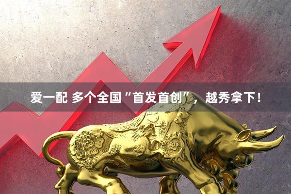 爱一配 多个全国“首发首创”，越秀拿下！